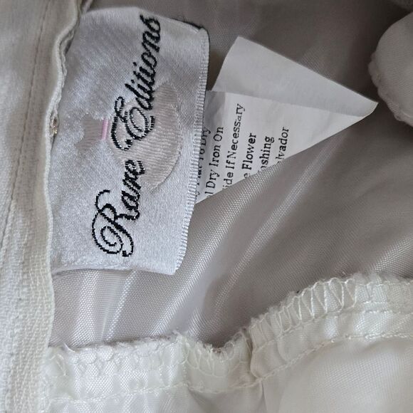 Rare Editions Baby Girl Formal Dress Purple Embroidered Frilly Mesh Tulle Ruffle - Picture 12 of 12